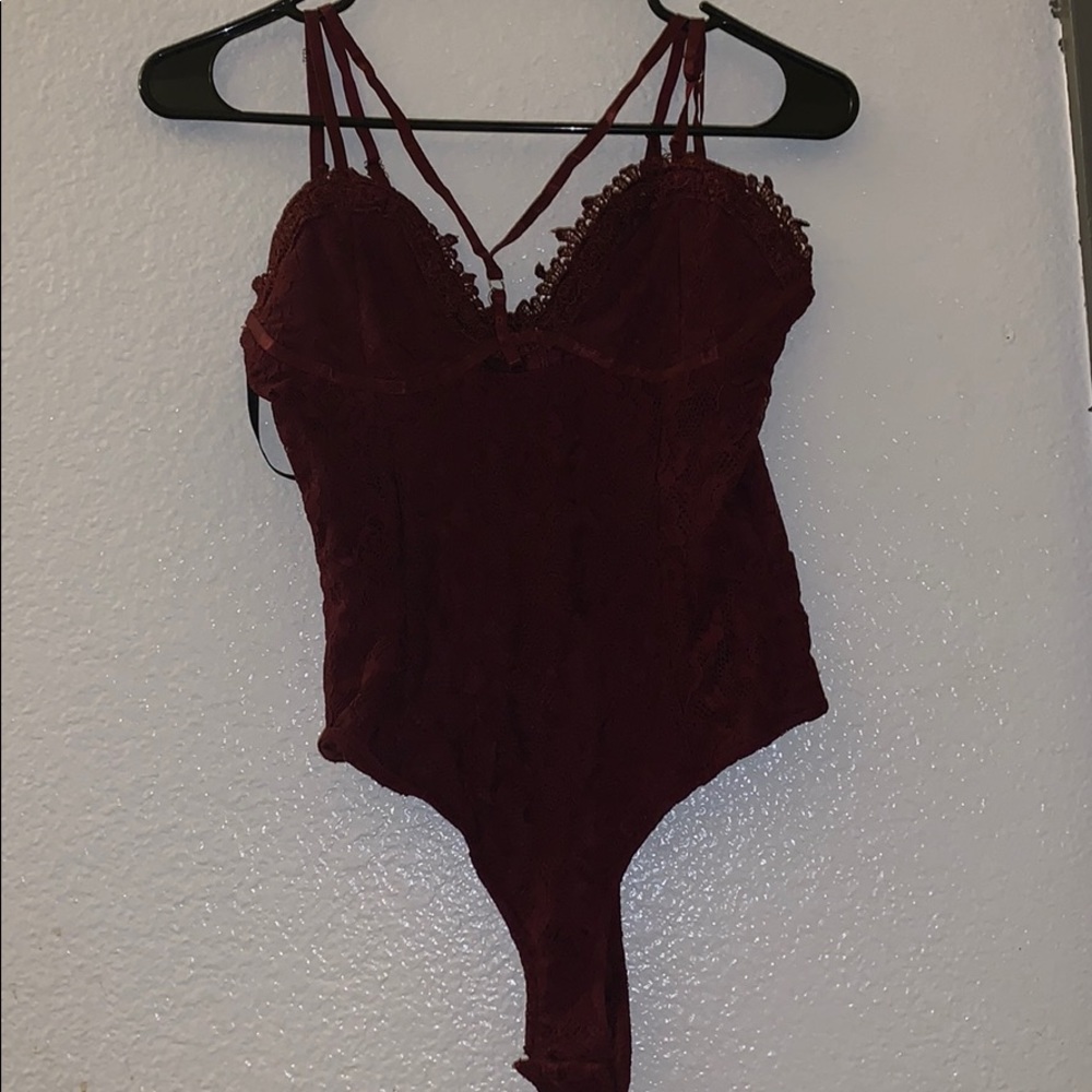 Missguided maroon bodysuit
